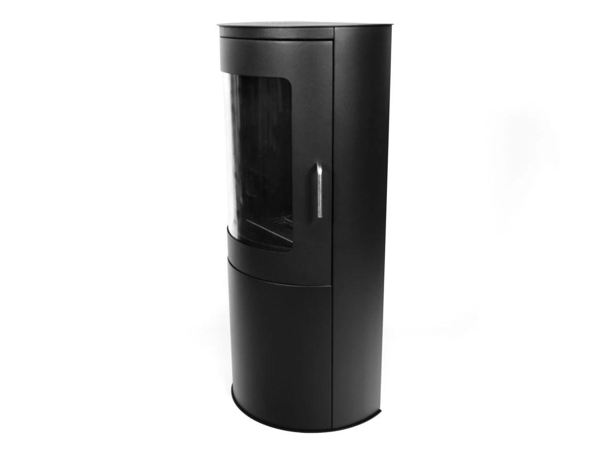 ScandiFlames Richmond Bioethanol Fire Stove with Flat Back - Black