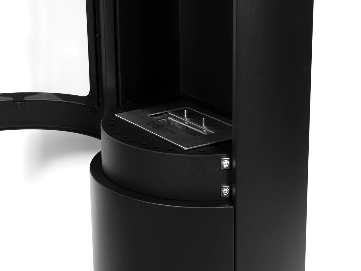 ScandiFlames Richmond Bioethanol Fire Stove with Flat Back - Black