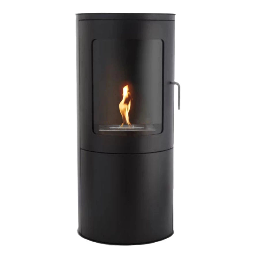 ScandiFlames Richmond Bioethanol Fire Stove with Flat Back - Black