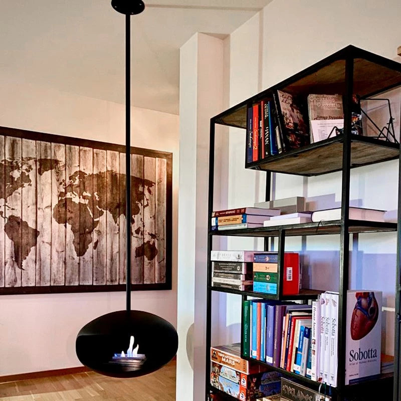 Cocoon Fires Aeris - Matte Black with Black Pole