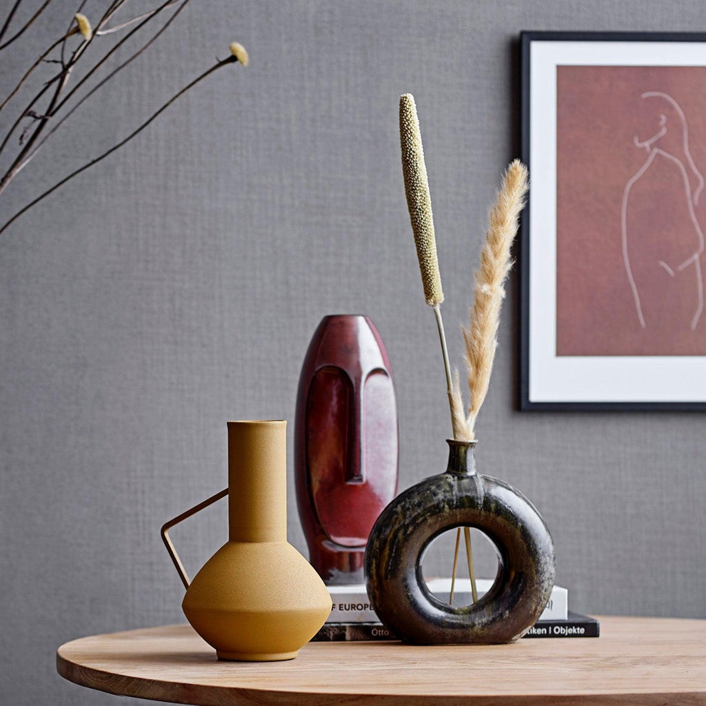 Bloomingville Daviid Stoneware Decor Vase-Beaumonde