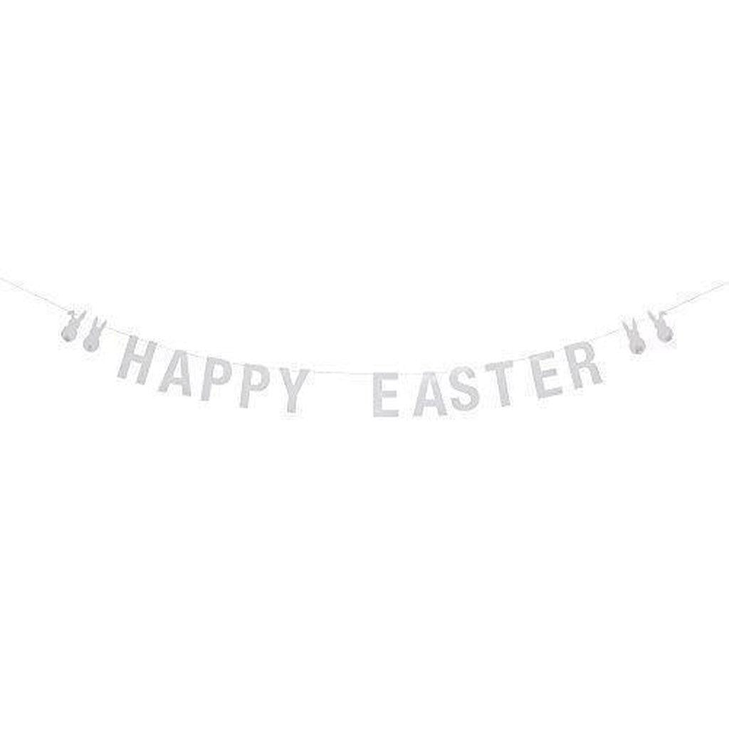 Bloomingville Happy Easter White Bunny Garland-Beaumonde