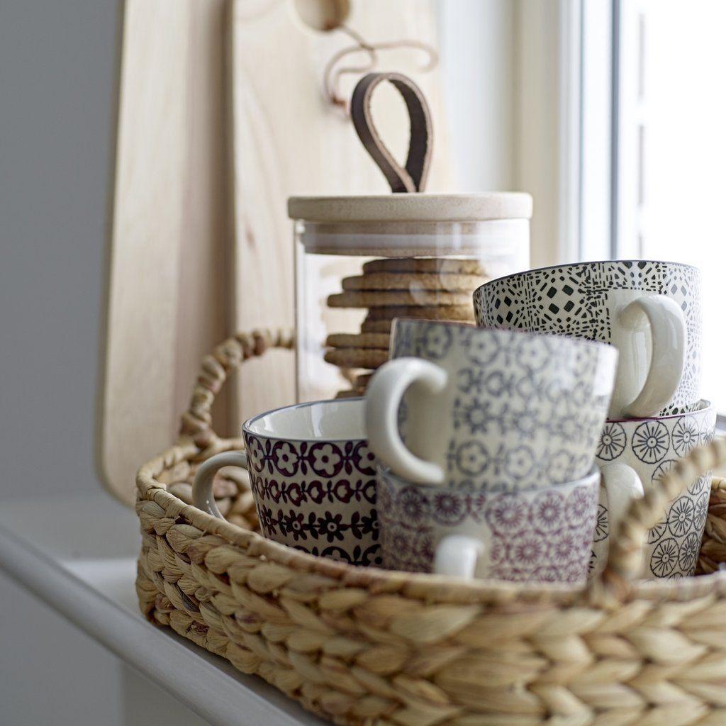 Bloomingville Karine Ceramic Milk Jug - Purple-Beaumonde