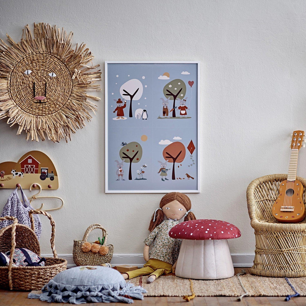 Bloomingville Lion Rattan Wall Decor-Beaumonde