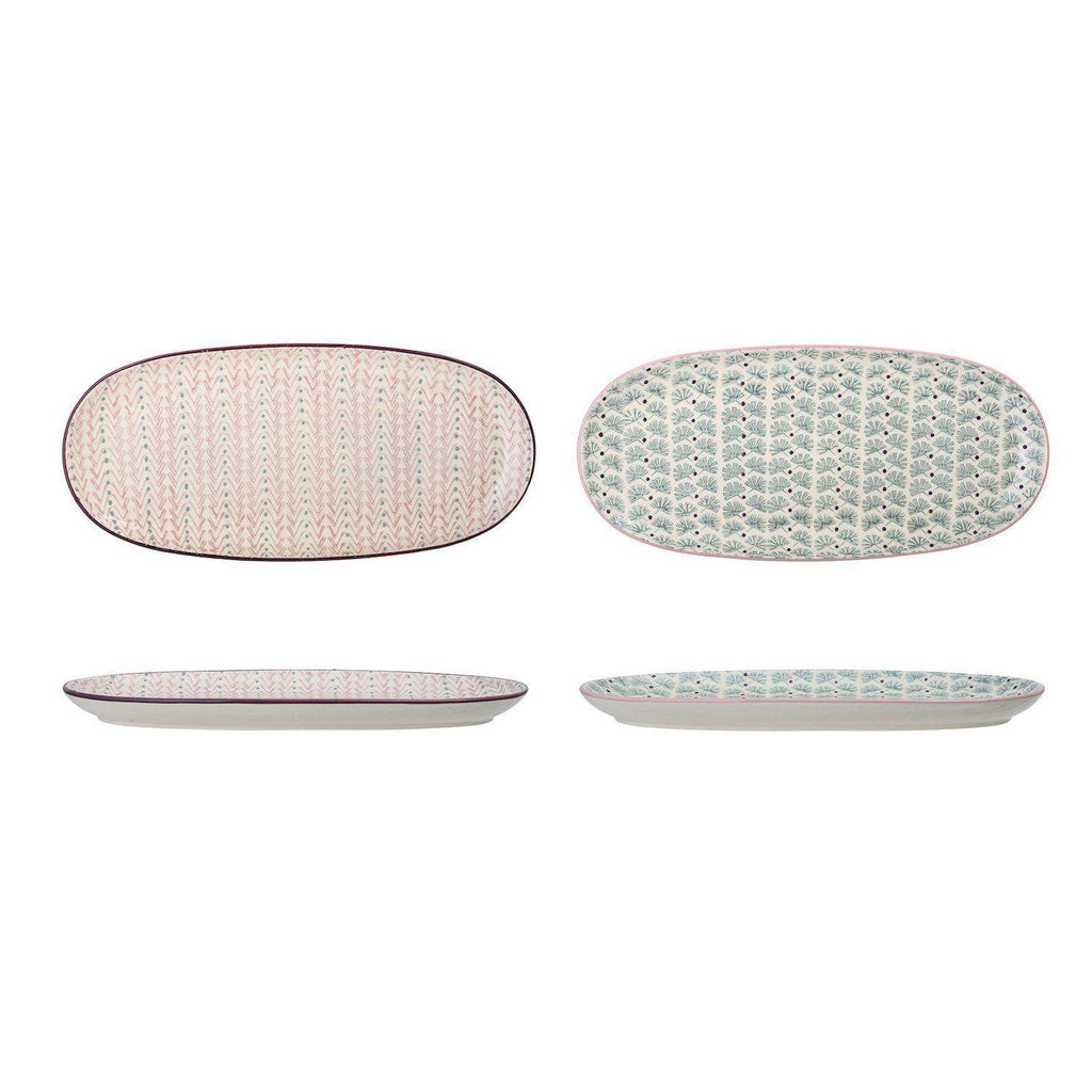 Bloomingville Maya Stoneware Serving Platter Set of 2-Beaumonde