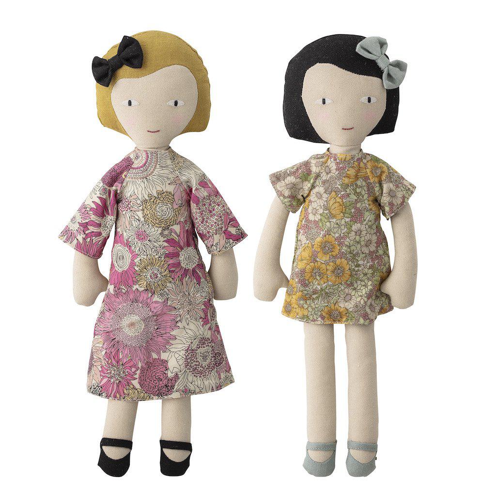 Bloomingville Molly and Vida Plush Toy Rag Doll Set-Beaumonde