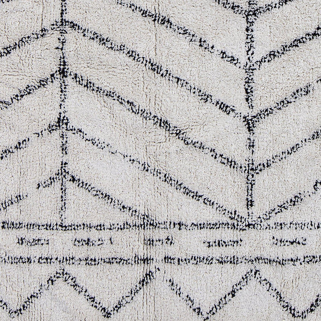 Bloomingville Oiva Geometric Grey Cotton Rug-Beaumonde