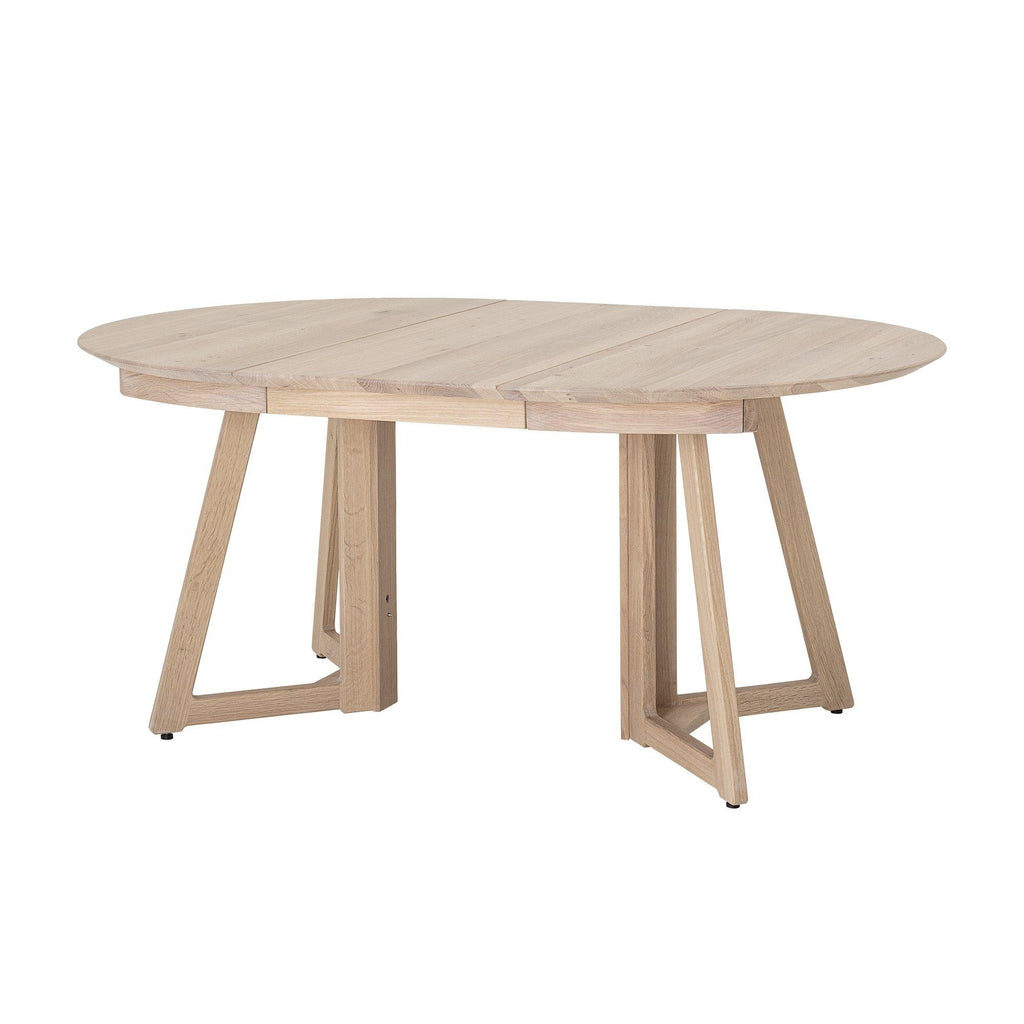 Owen Round Extending Oak Dining Table-Beaumonde