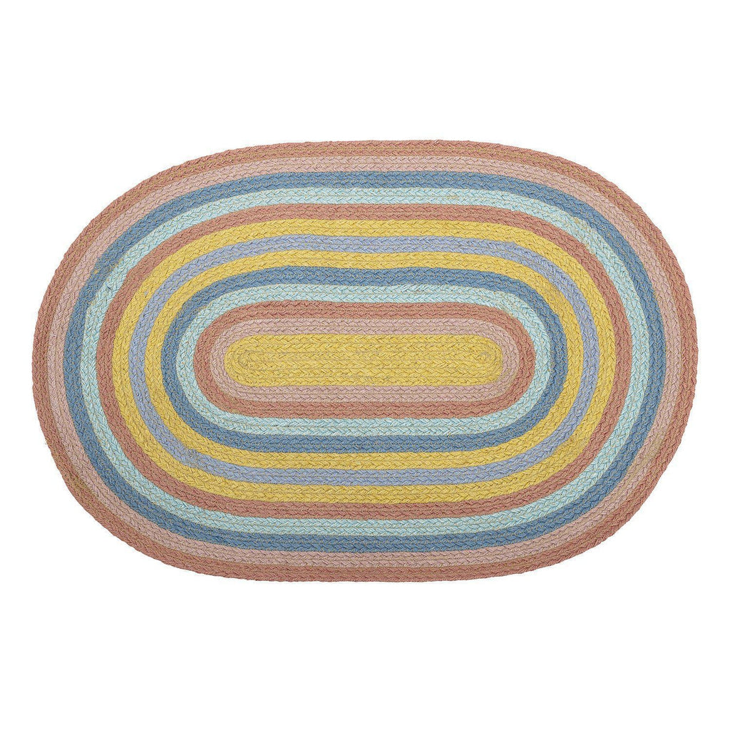 Bloomingville Ralia Kids Rainbow Flatweave Rug-Beaumonde