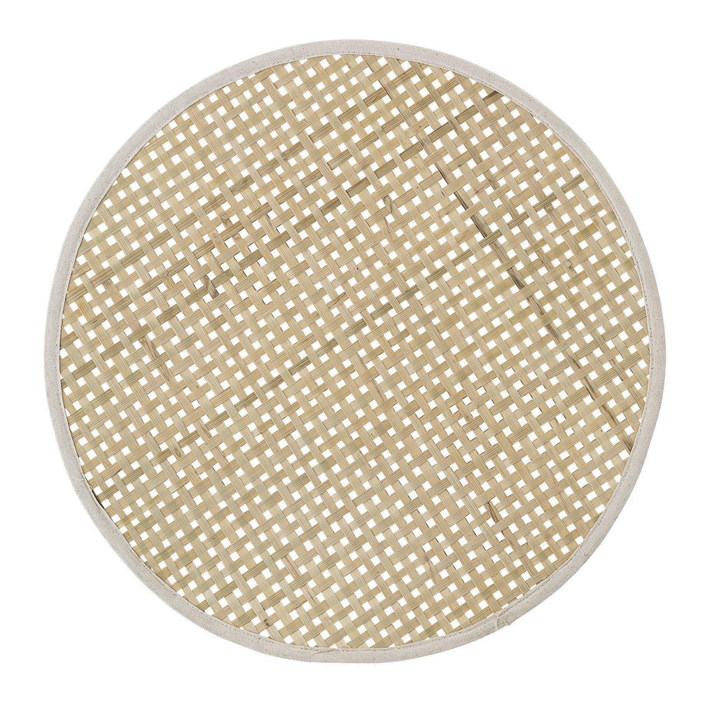 Bloomingville Woven Bamboo Round Placemat-Beaumonde