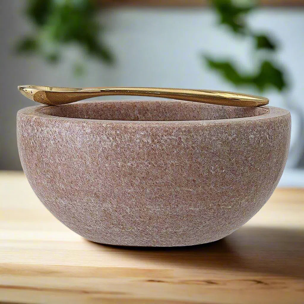 Bloomingville Zena Marble Serving Bowl-Beaumonde