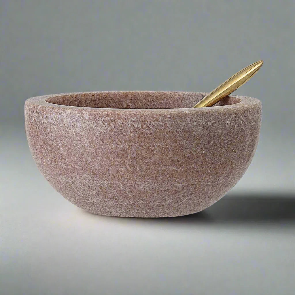 Bloomingville Zena Marble Serving Bowl-Beaumonde