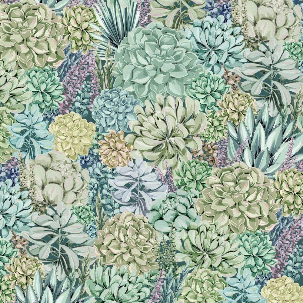 Brand McKenzie Alpine Landscape Green/Multicolour Wallpaper-Beaumonde
