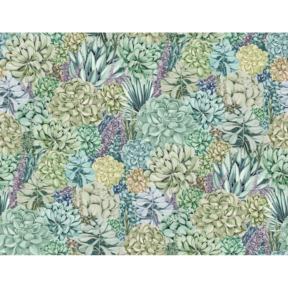 Brand McKenzie Alpine Landscape Green/Multicolour Wallpaper-Beaumonde