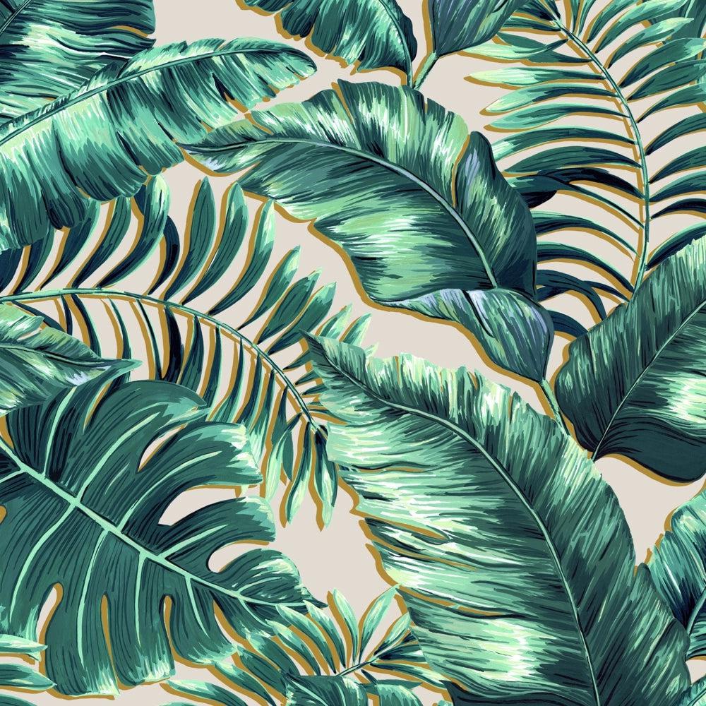 Brand McKenzie Banana Leaves Standard Blush Pink Wallpaper-Beaumonde