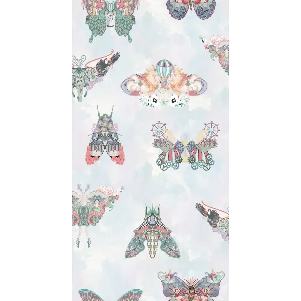 Brand McKenzie Butterfly Effect Pink Multi Wallpaper-Beaumonde