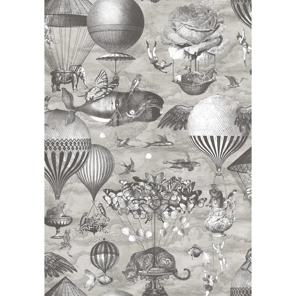 Brand McKenzie Curious Skies Black & White Wallpaper-Beaumonde