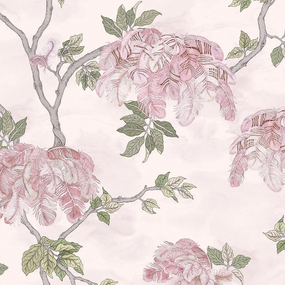 Brand McKenzie Feather Palm Rose Wallpaper-Beaumonde