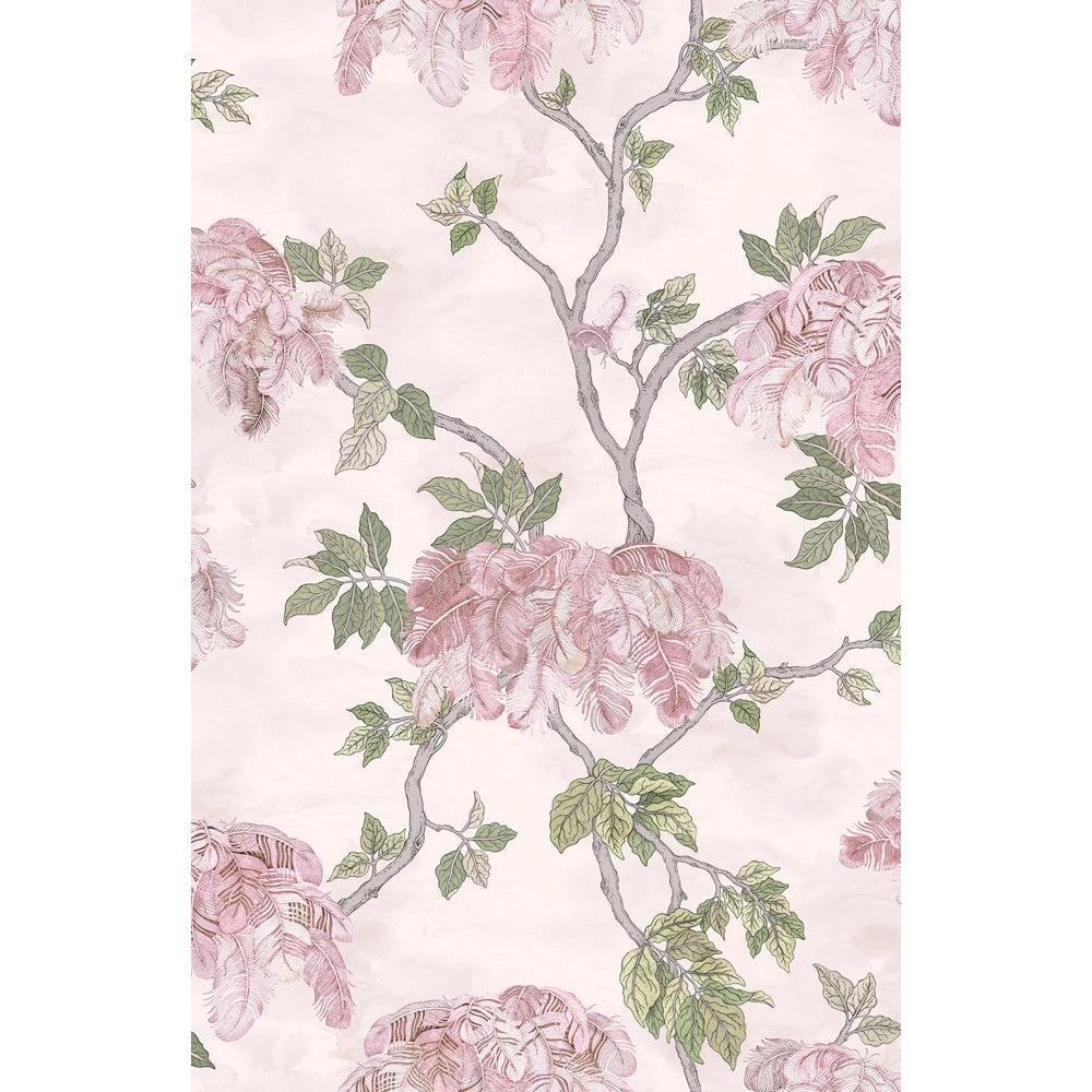 Brand McKenzie Feather Palm Rose Wallpaper-Beaumonde