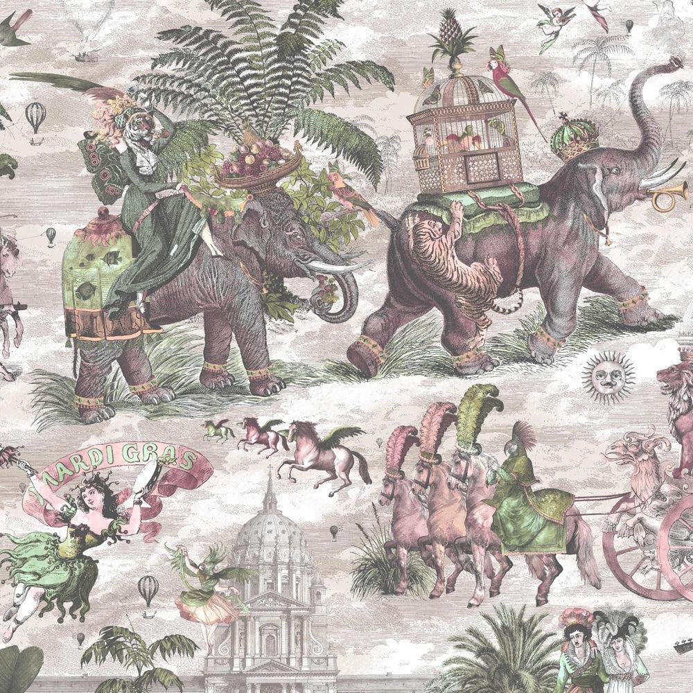 Brand McKenzie Fiesta Rose & Forest Wallpaper-Beaumonde