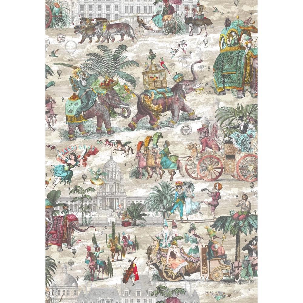 Brand McKenzie Fiesta Ruby & Green Wallpaper-Beaumonde