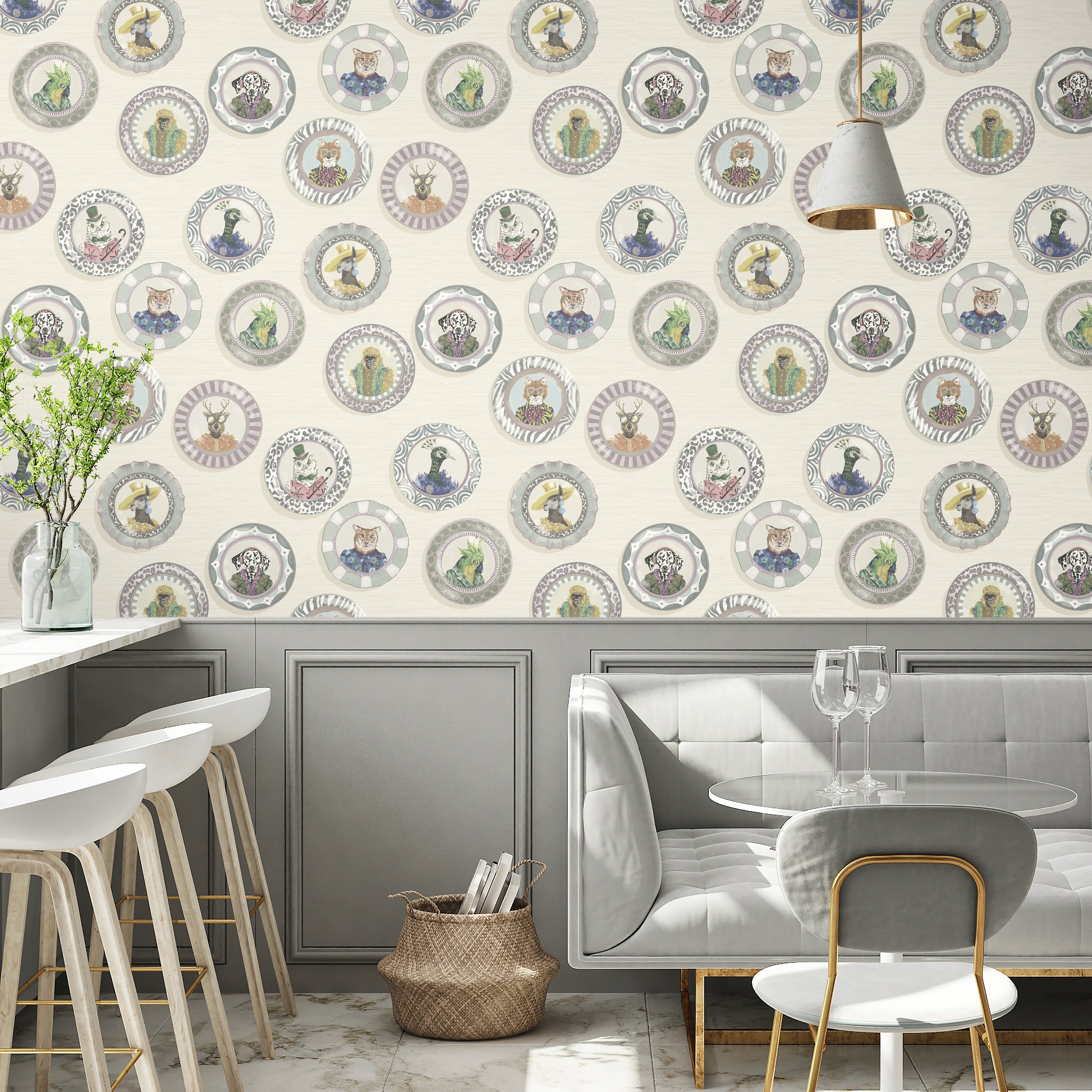Brand McKenzie Fine China Chalk Wallpaper-Beaumonde