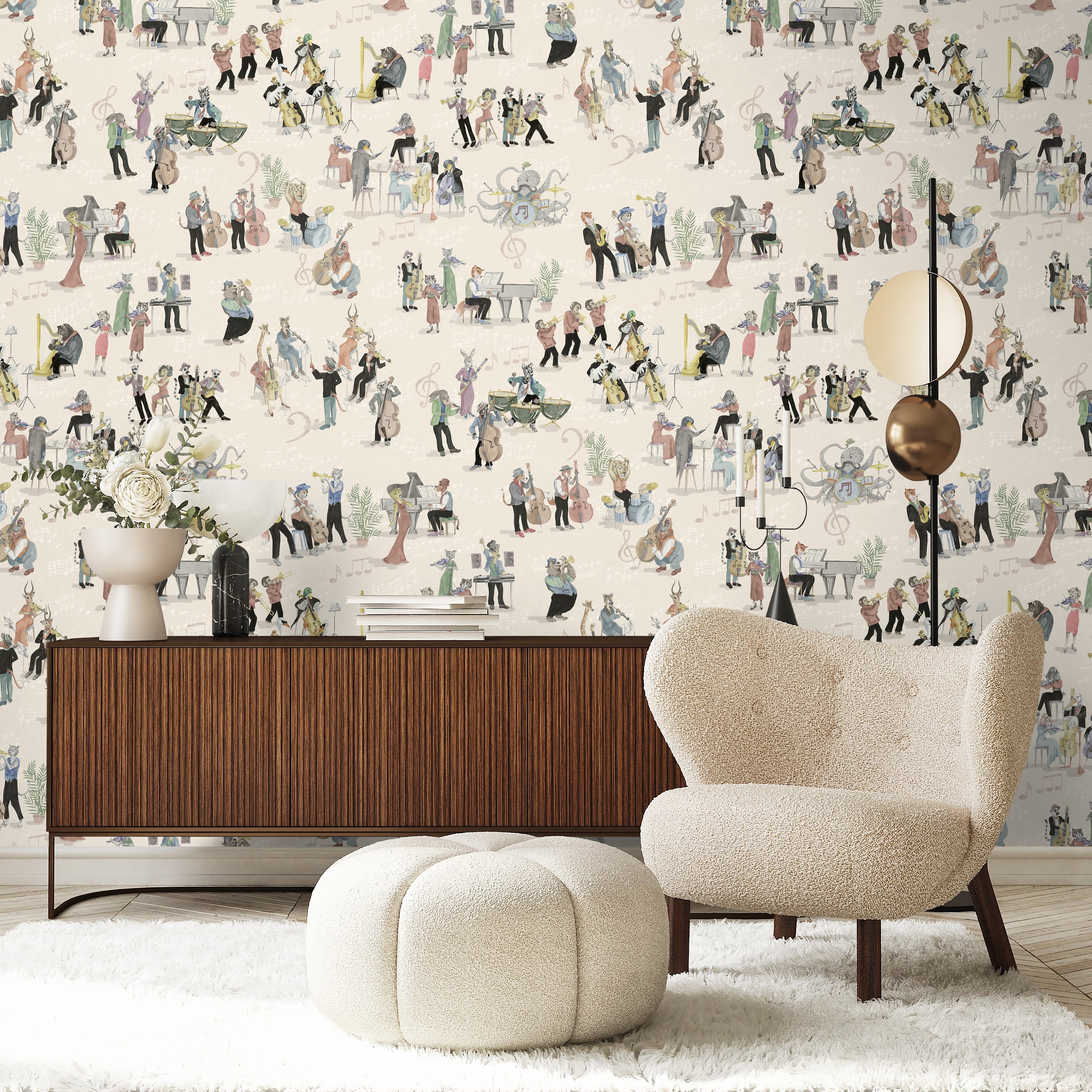 Brand McKenzie Instrumental Clay Wallpaper-Beaumonde