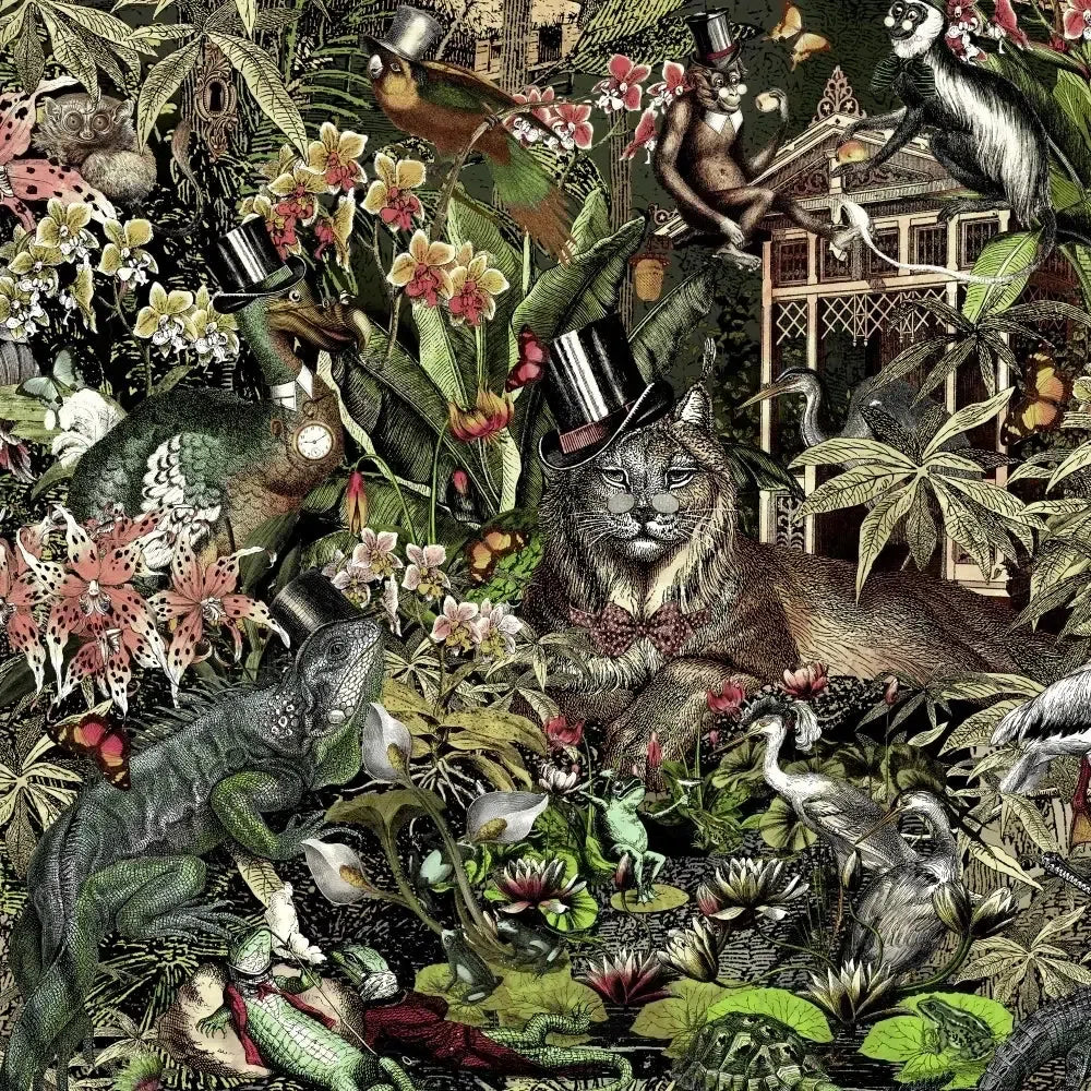 Brand McKenzie Jungle Life Grass Wallpaper-Beaumonde