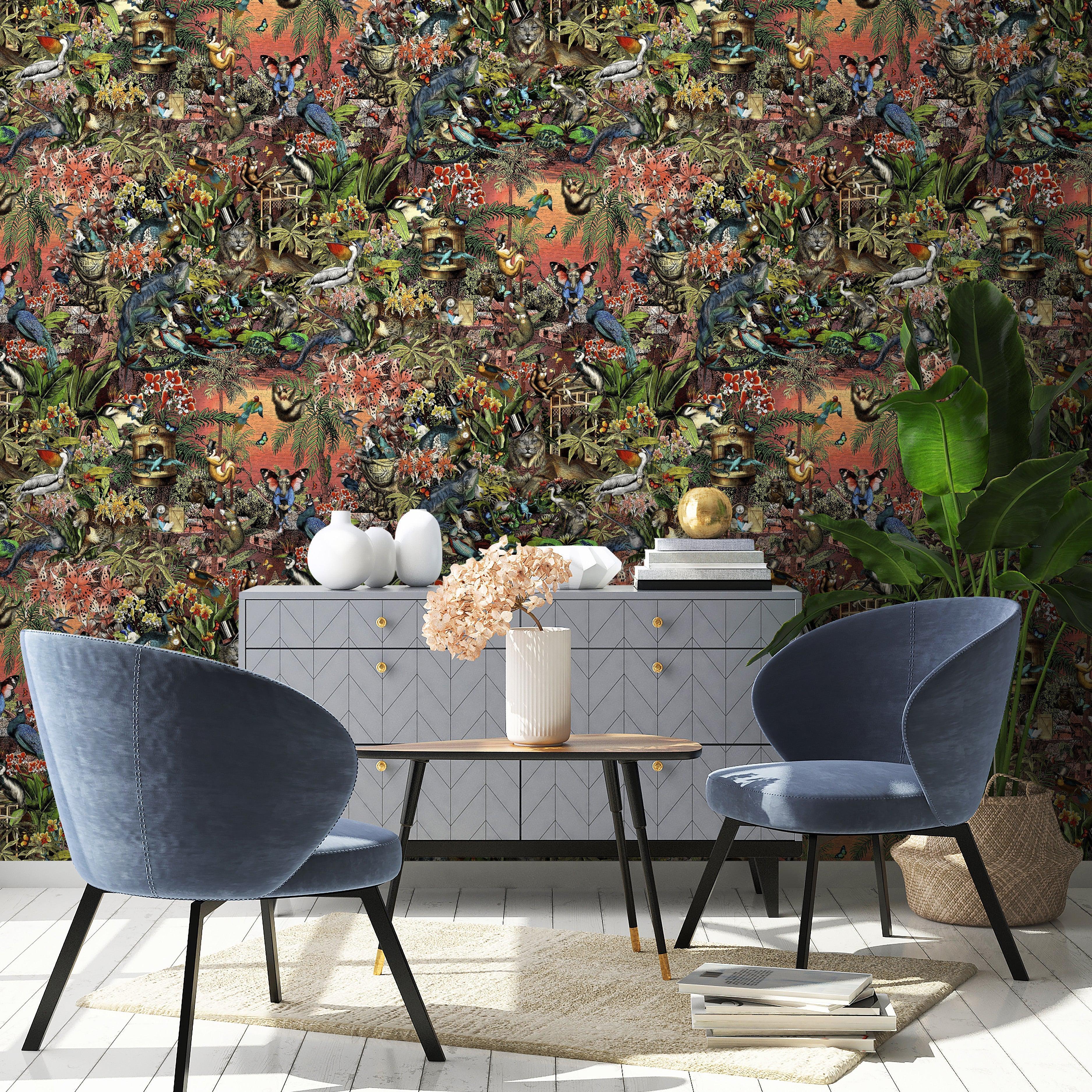 Brand McKenzie Jungle Life Sunset Wallpaper-Beaumonde