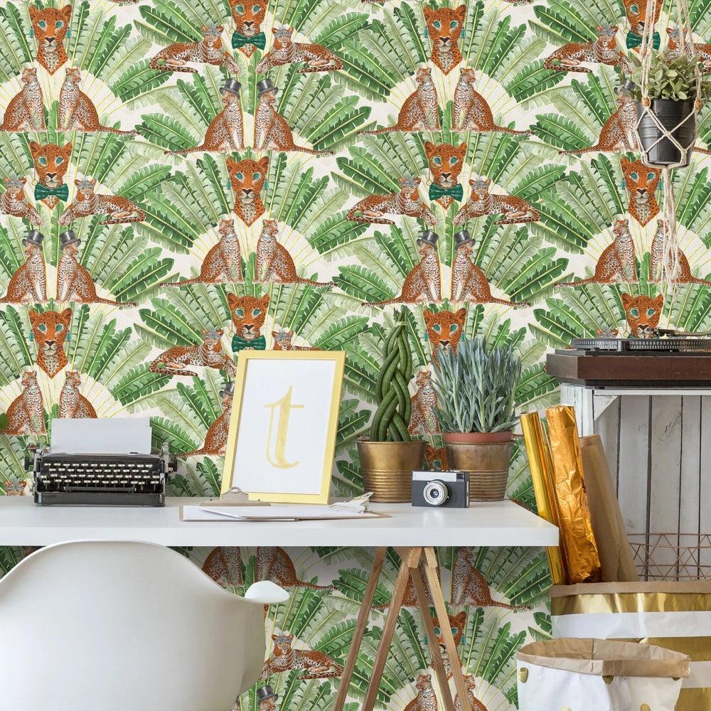 Brand McKenzie Leopard Light Wallpaper-Beaumonde