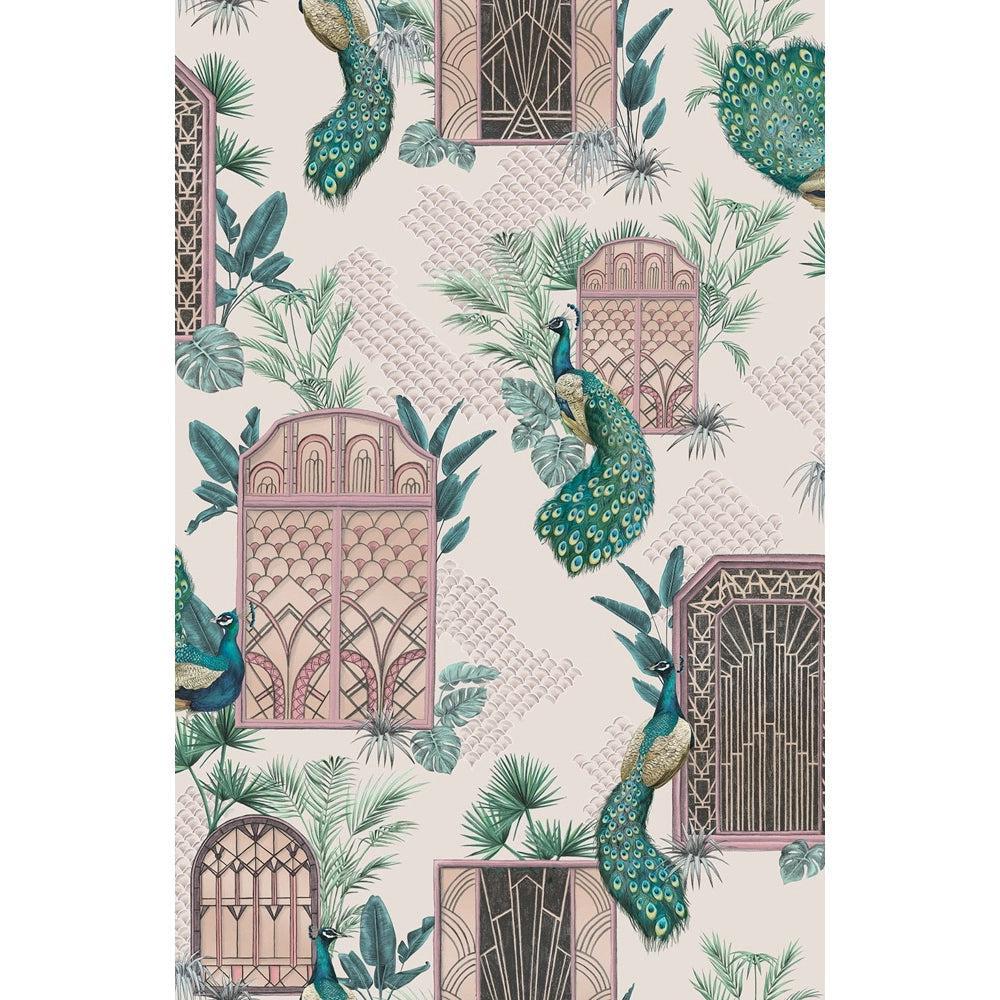 Brand McKenzie Peacock Manor Rose Wallpaper-Beaumonde