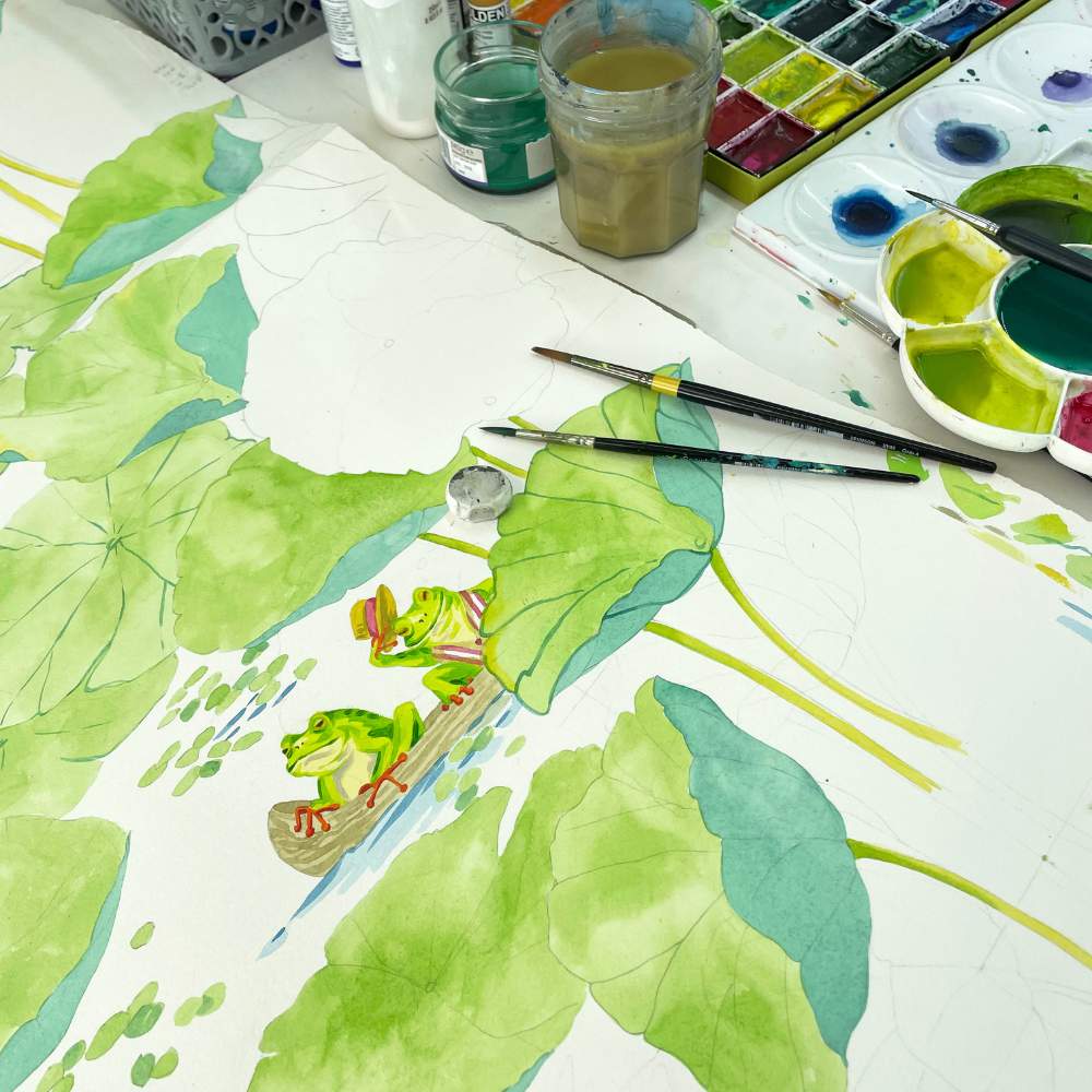 Brand McKenzie Pondlife Wallpaper - Willow-Beaumonde