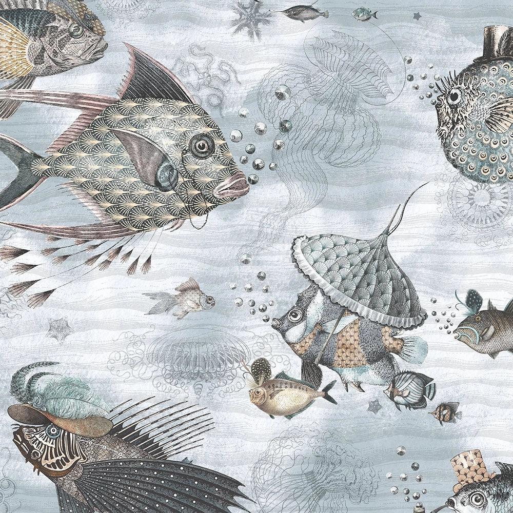 Brand McKenzie Sea Life Aqua & Sand Wallpaper-Beaumonde