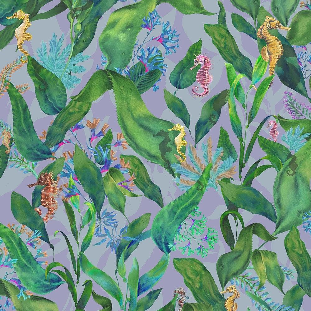 Brand McKenzie Seahorse Mangrove Spring Green Wallpaper-Beaumonde