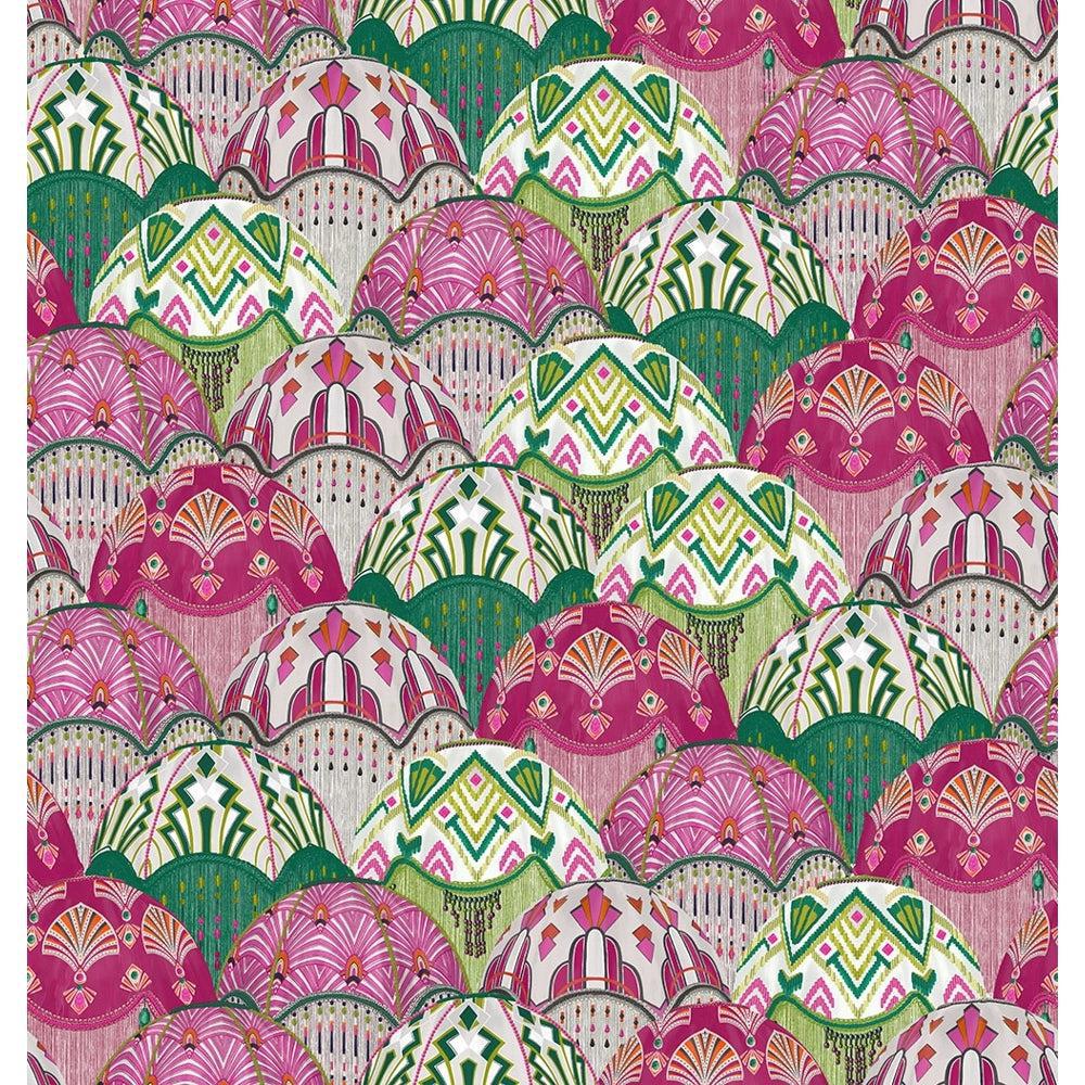 Brand McKenzie Silk Shades Cerise Wallpaper-Beaumonde