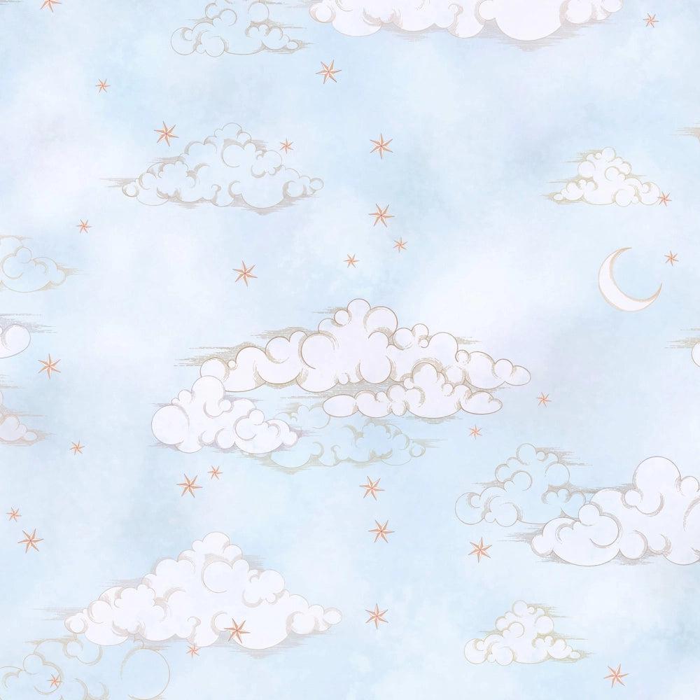 Brand McKenzie Starry Clouds Blue Sky Wallpaper-Beaumonde
