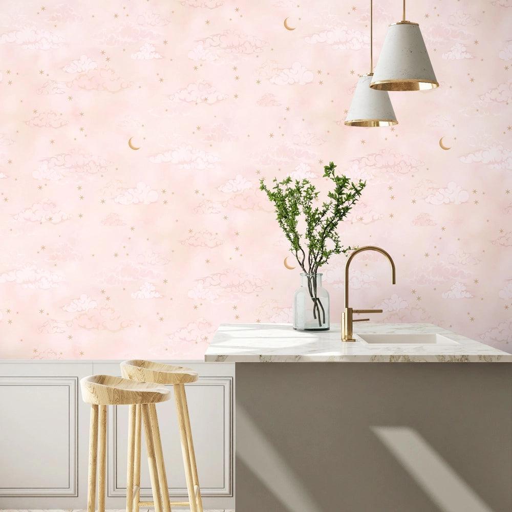 Brand McKenzie Starry Clouds Sunset Wallpaper-Beaumonde