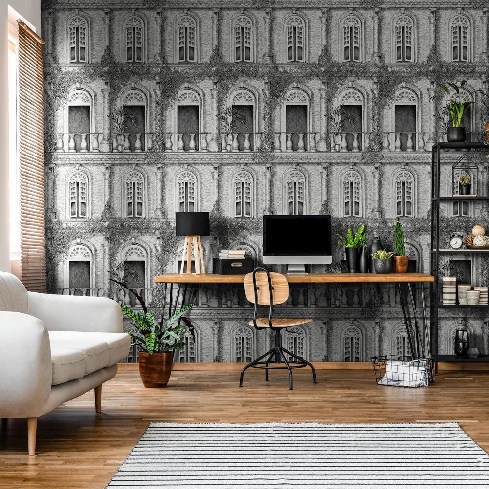 Brand McKenzie The Architecture Grey Wallpaper-Beaumonde