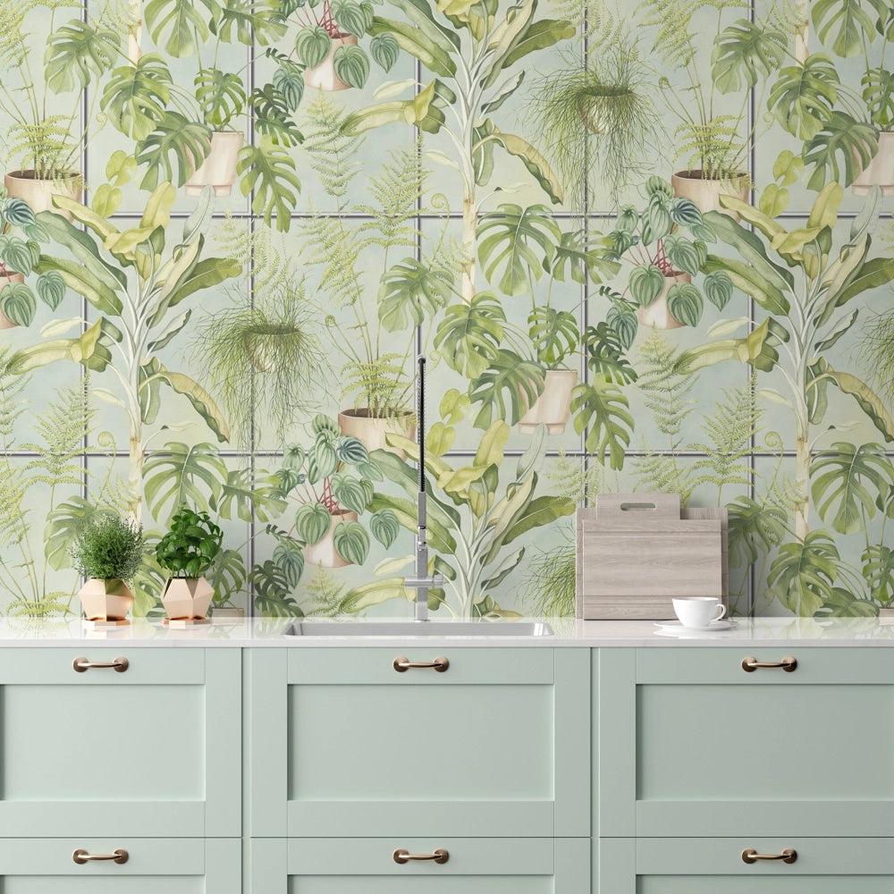 Brand McKenzie The Green House Green Wallpaper-Beaumonde