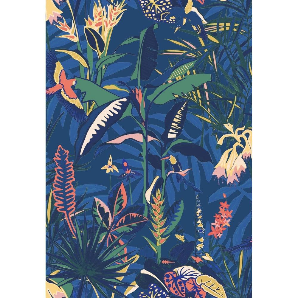 Brand McKenzie The Tropics Deep Blue Wallpaper-Beaumonde