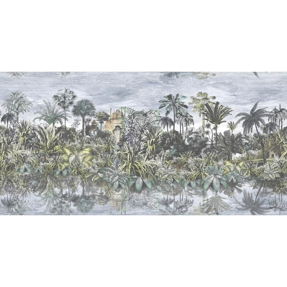Brand McKenzie Tropical Reflections A & B Rolls Green Wallpaper-Beaumonde