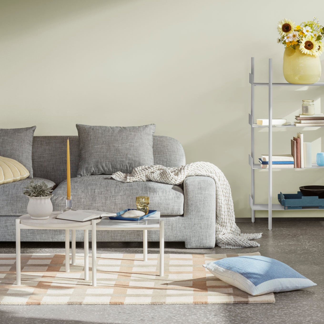 Broste Copenhagen Bay Large Sofa Anthracite Melange-Beaumonde