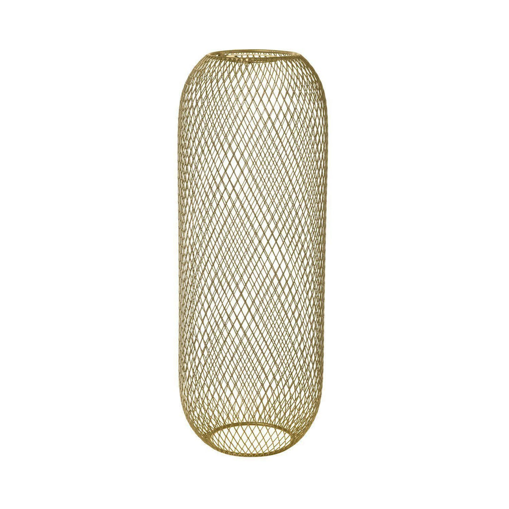 Broste Copenhagen Boden Long Gold Pendant Lampshade-Beaumonde