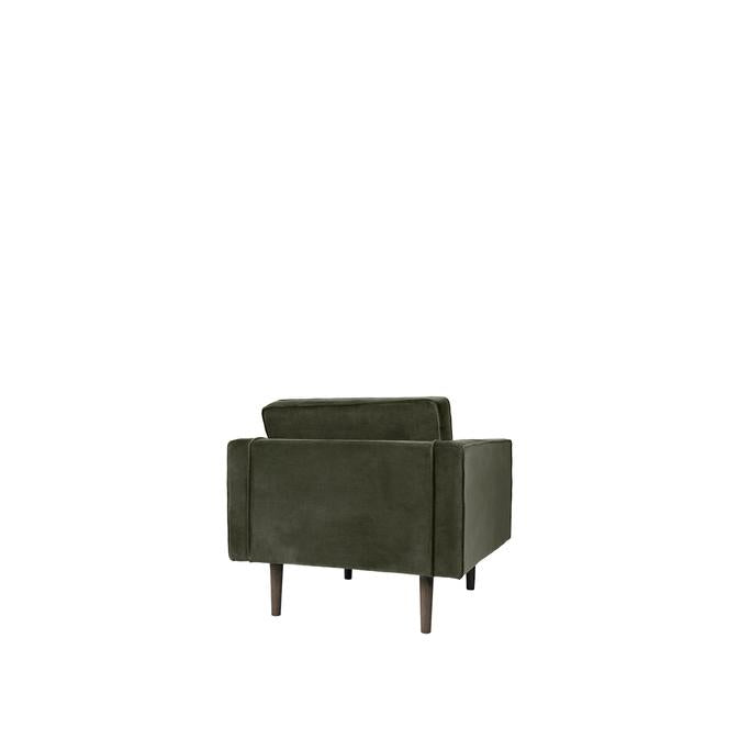 Broste Copenhagen Wind Velvet Armchair In Grape Leaf Green-Beaumonde