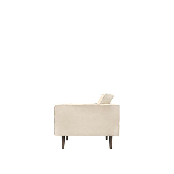 Broste Copenhagen Wind Velvet Armchair Rainy Day Grey - Beaumonde