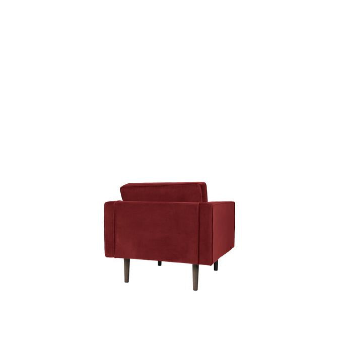Broste Copenhagen Wind Velvet Armchair In Wild Ginger-Beaumonde
