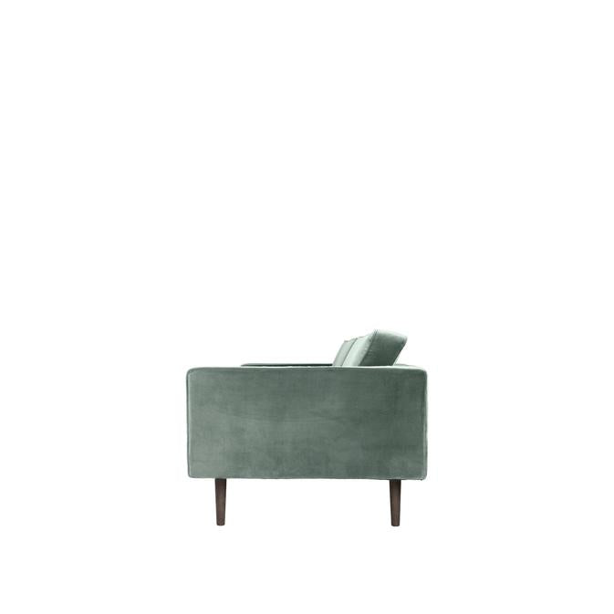 Broste Copenhagen Wind Velvet Large Sofa In Chinois Green-Beaumonde