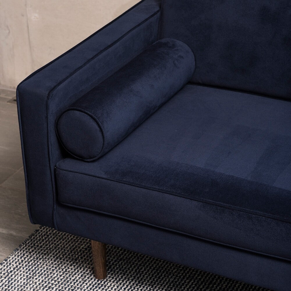 Broste Copenhagen Wind Velvet Large Sofa In Insignia Blue-Beaumonde