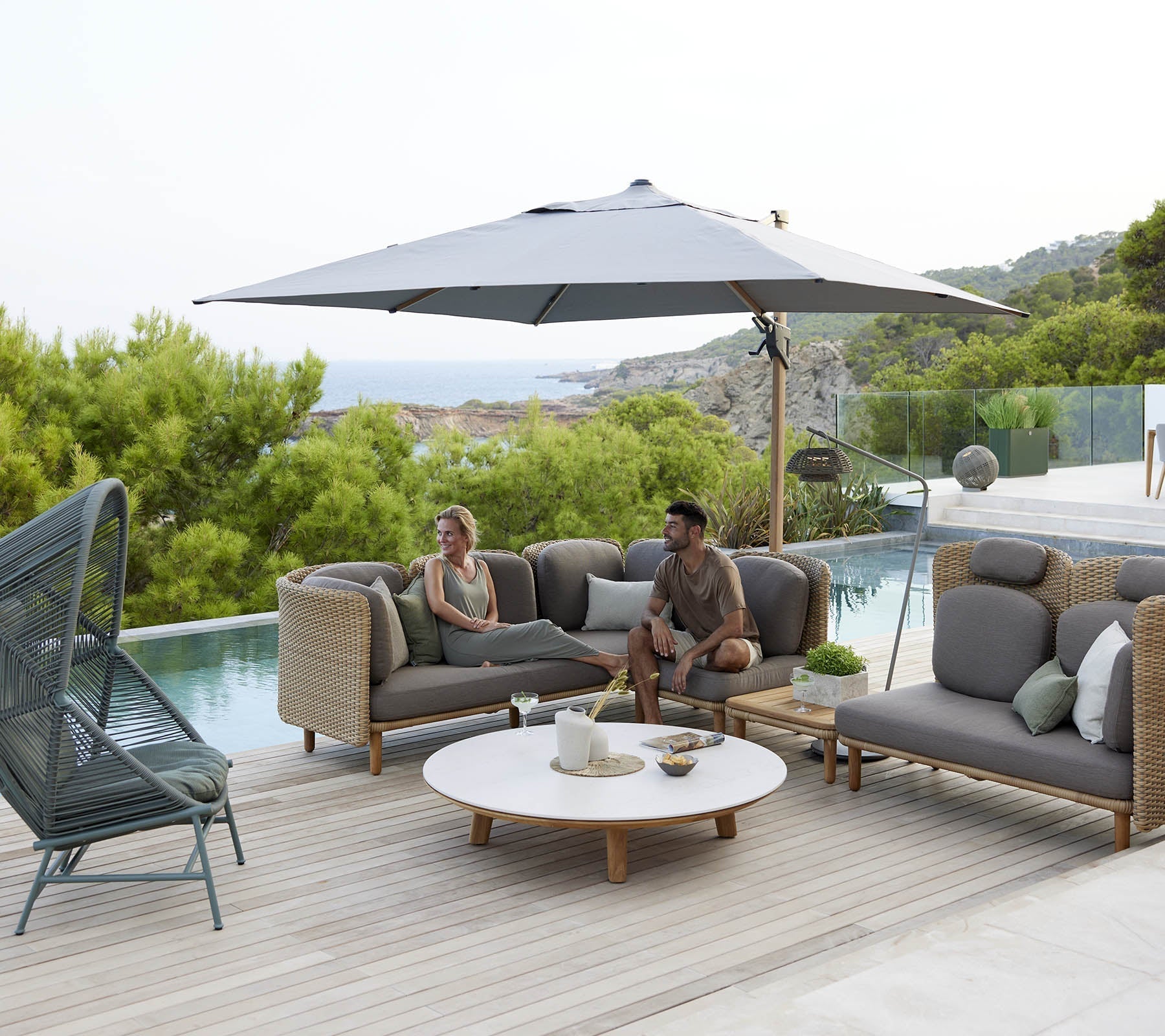 Cane-line Arch 2-Seater Sofa Module-Beaumonde