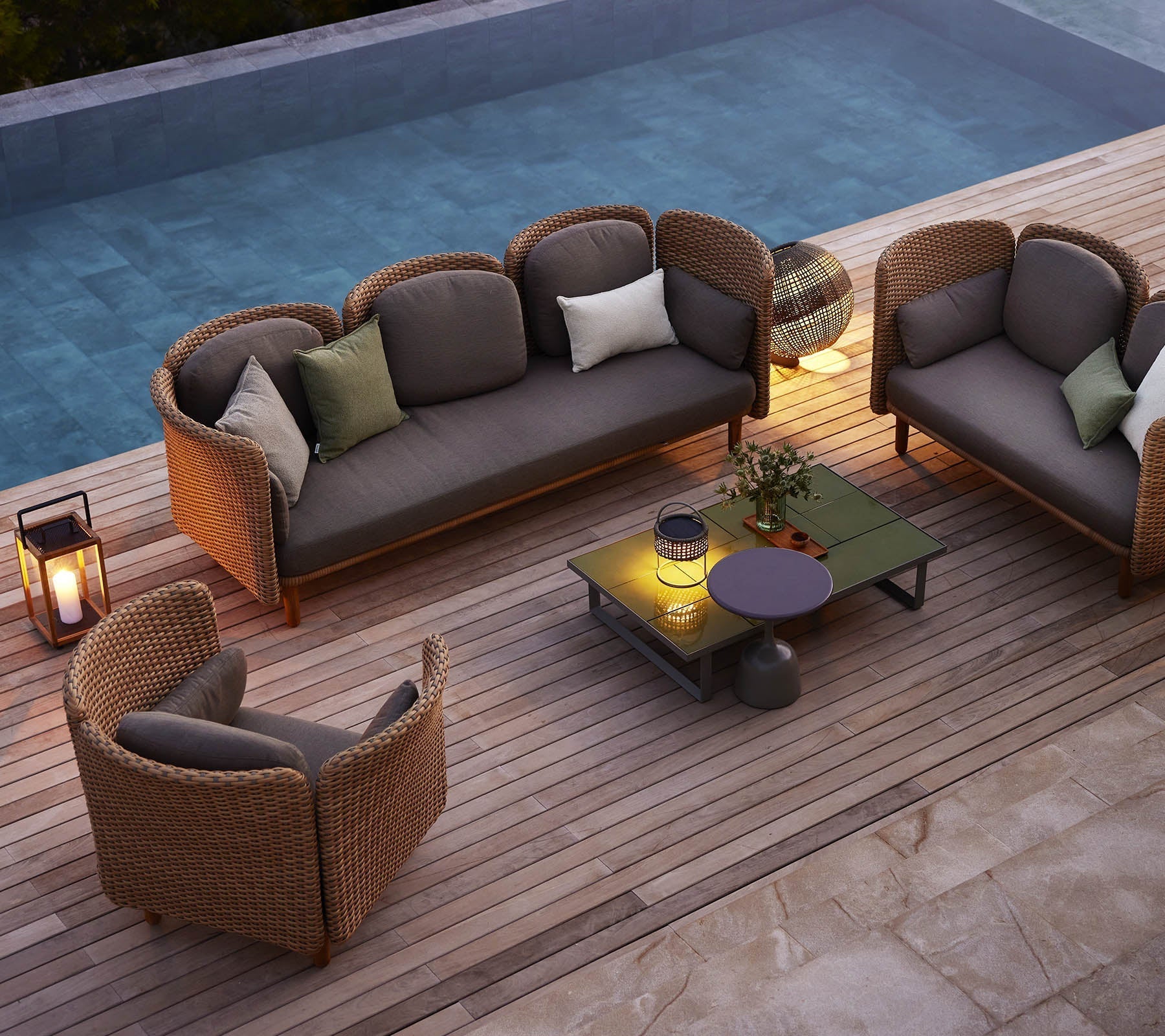 Cane-line Arch 3-Seater Sofa Module-Beaumonde
